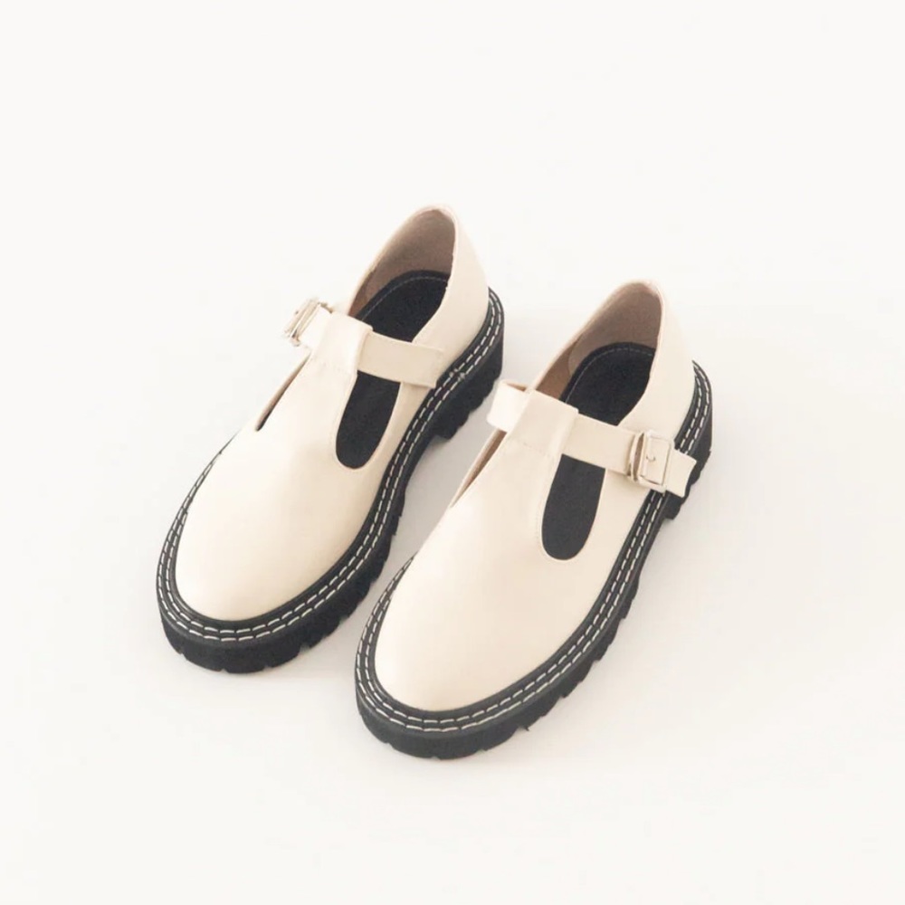 Shop-Pêche Gemma Mary-Janes, off-white, size 8